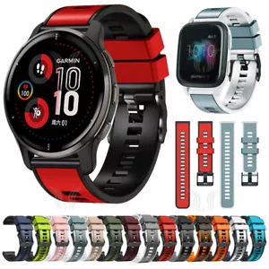 Per Garmin Forerunner 265 265S 255 255S Venu 2S cinturino sportivo in silicone - Foto 1 di 55