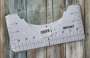 T Shirt Ruler Reusable PVC Shirt Guide Ruler Round Neck Alignment Ruler For AOS - Picture 1 of 3