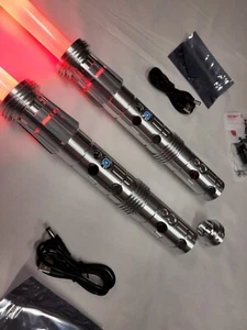 Lightsaber Darth Maul FX Heavy Dueling Infinite Color Change 16 Sound RGB - Picture 1 of 16