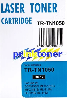 BTC TN1050 TONER COMPATIBLE WITH BROTHER DCP1518, MFC1813,1818, HL1110,1112,1118 - Image 1 of 4