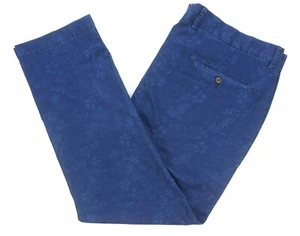 NUEVOS PANTALONES OOBE MARCA TINTA AZUL FLORAL CÓNICA VERDADERO TINTE ÍNDIGO EVANS TALLA 42 - Imagen 1 de 9