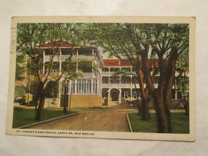 Santa Fe New Mexico Postcard St Vincents Sanitarium NM - Picture 1 of 2