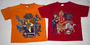 LOT 2- VTG 90s Yu-Gi-Oh Kids M/L Graphic T-Shirt King of Games Its Time To Duel - Picture 1 of 14