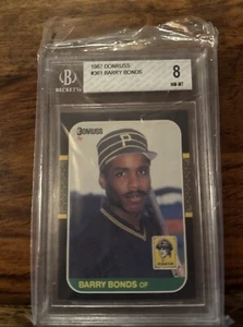 BGS 8 NM- MT - 1987 Donruss Barry Bonds - Picture 1 of 2
