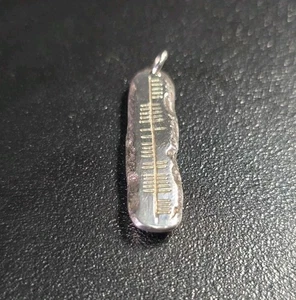 Vintage Irish Ogham .999 Silver Pendant - Picture 1 of 5
