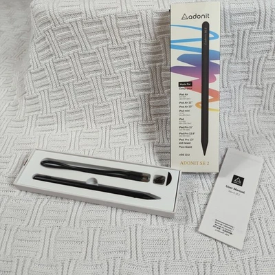 Lápiz óptico para tableta iPad Adonit SE 2 para escribir/dibujar, para iOS 12.2 en adelante Foto 1 de 4