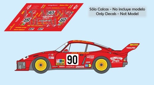 AUTOCOLLANT OLD STICKER PORSCHE 935 Le mans 1978 TEAM MECCARILLOS Claude HALDI EUR 25,00