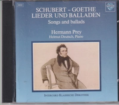 HERMANN PREY, DEUTSCH - Schubert-Goethe Lieder und Balladen - Intercord CD 1987 - Bild 1 von 2