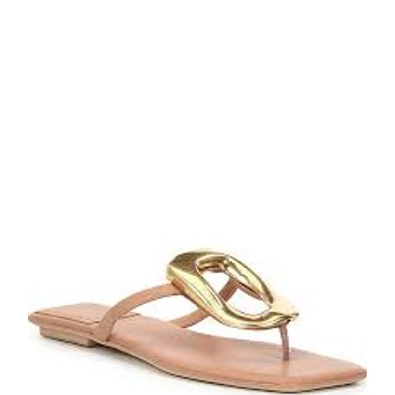 Sandalias JEFFREY CAMPBELL Linques Zapatos Deslizables ANTHROPOLOGIE Grueso Dorado Talla 10 Foto 1 de 4