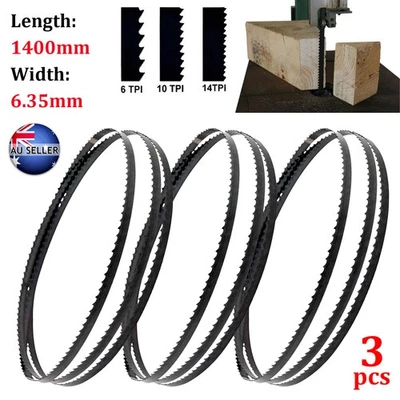 3X 1400mm Band Saw Bandsaw Blade 4/6/10TPI Cut Wood Fits OZITO BSW-2581 BSW-2580 - image 1 of 4