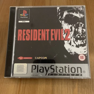 Resident Evil 2 Platinum PS1 PlayStation 1 - Complete - Very Good Condition  - Image 1 of 4