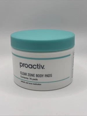 Almohadillas corporales Proactiv Clear Zone 75 almohadillas ácido salicílico medicamento para el acné EXP 04/2026 Foto 1 de 4