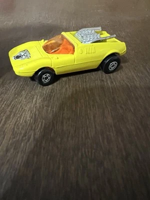 火柴盒 1971 年 No.1 Mod 杆超快黄色散装银色塑料片 — 第 1/4 张图片