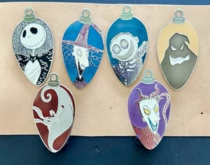 2006 Disney Pins Nightmare Before Christmas Ornament Set of 6 Jack Zero Oogle - Picture 1 of 2