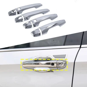Chrome Door Handle Cover Trims For Mitsubishi Outlander 2022-2024 Accessories - Picture 1 of 10