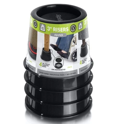 Elevadores de cama/elevadores de muebles CB672 Premium de 3 pulgadas con soporte reforzado de acero Foto 1 de 4