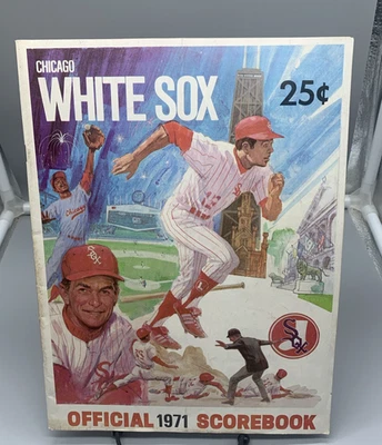 1971 Chicago White Sox Official Scorebook vs Oakland Scored - Image 1 of 4