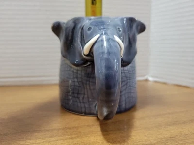 Taza de café vintage Vandor 1979 mango de elefante textura 3D taza recuerdo RARA  Foto 1 de 4
