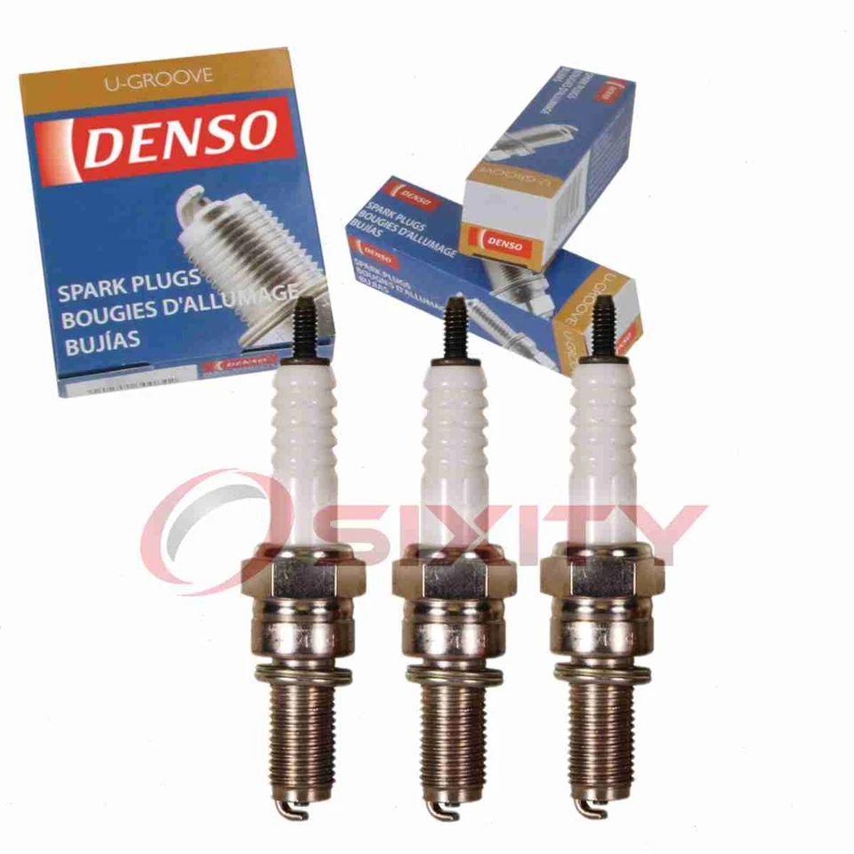 3 шт стандартных свечей зажигания Denso U-Groove для 1989-1997 Geo Metro 1,0 л L3 kk - Изображение 1 из 4