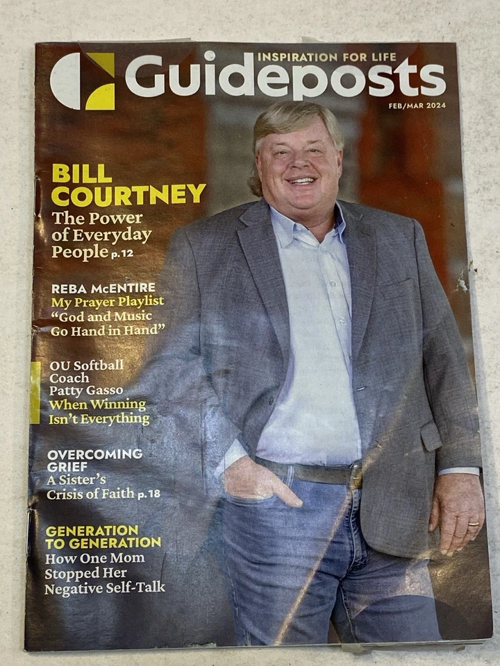 Guideposts Magazine Feb 2024 Bill Courtney Reba McEntire Patty Gasso OU Softball - Image 1 of 1