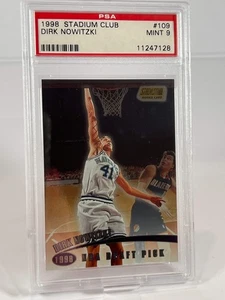 1998 Stadium Club Dirk Nowitzki #109 PSA 9 MINT - Picture 1 of 2