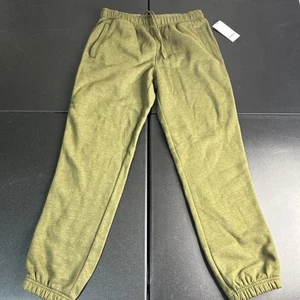Men's Heavyweight Fleece Jogger Pants - Goodfellow & Co Green S - Picture 1 of 7