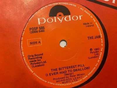 THE JAM - Bitterest Pill - IRISH PRESS 7" 1982 IRELAND PUNK MOD PAUL WELLER - Image 1 of 2