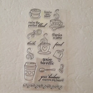 Latte Love Clear unmontiert Stempelset Fiskars Kaffee - Bild 1 von 2
