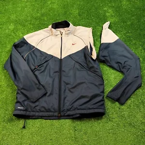 Vintage Nike Jacke Herren Large Windbreaker Full Zip abnehmbare Ärmel Track Y2K - Bild 1 von 14