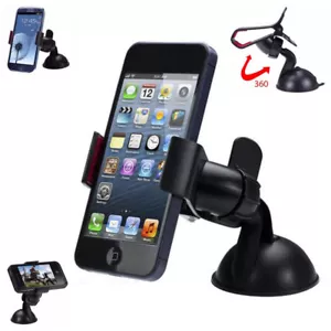 Universal Car Phone Holder Clip Grip 360° Rotation Mount for iPhone Samsung Sony - Picture 1 of 3