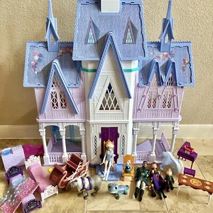 Frozen 2 Ultimate Arendelle 5’ Big Castle Playset Dollhouse w/ Furniture & Dolls - Picture 1 of 24