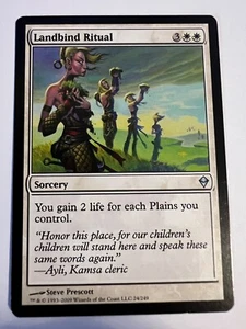 MTG Magic The Gathering Zendikar Landbind Ritual Uncommon LP - Picture 1 of 2