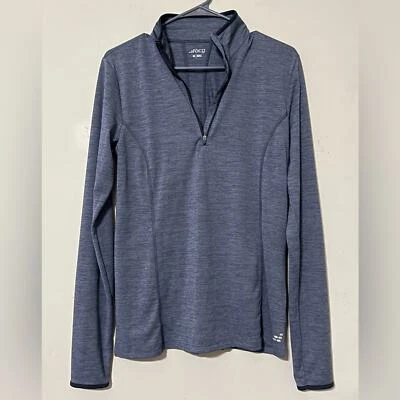 BCG women's size medium training color block jacket thumbholes 1/4 zip front NWT - Image 1 of 4