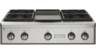 Monogram ZGU364NDPSS 36 Inch Pro-Style Gas Rangetop with 4 Sealed Burners - Image 1 of 4