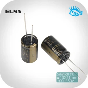 100uF 50V ELNA SILMIC II RFS película de seda fiebre audio condensador electrolítico 13X21 - Imagen 1 de 5