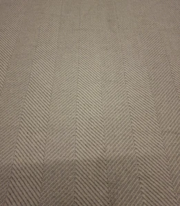 Herringbone Texture Grey Fabric Offcut Remnant 106cm x 172cm Good Quality - Picture 1 of 8