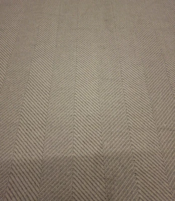 Herringbone Texture Grey Fabric Offcut Remnant 106cm x 172cm Good Quality - Image 1 of 4