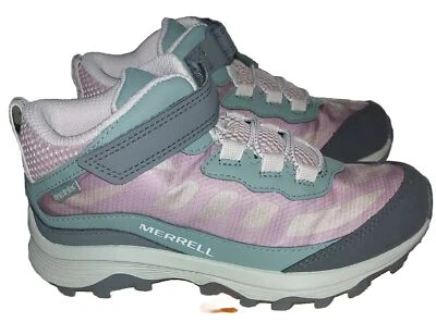 Merrell Niñas Senderismo Medio Flotador Pro Gris/Púrpura Moab Velocidad Baja Talla 2 Impermeable Foto 1 de 4