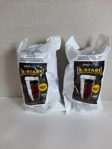Two Zero Water 5-Stage Replacement Water Filters New Sealed Reduces Lead - Picture 1 of 6