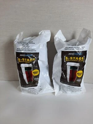 Two Zero Water 5-Stage Replacement Water Filters New Sealed Reduces Lead - Image 1 of 4