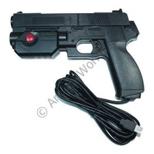 Ultimarc AimTrak Black Arcade Light Gun With Line Of Sight Aiming Without Recoil