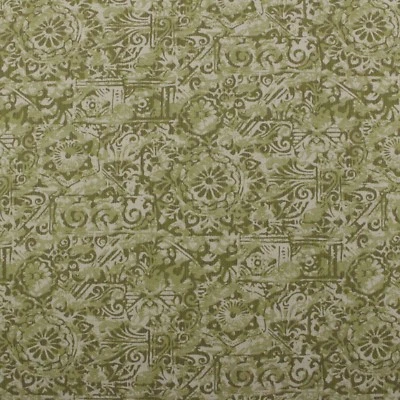 OUTDURA POPURRI OLMO VERDE GEO MEDALLÓN EXTERIOR INTERIOR TELA POR YARDA 54"W Foto 1 de 4