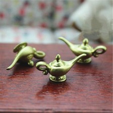 1x Dollhouse Miniatures Resin Aladdin Magic Lamps Tea Pot Doll House Accessories