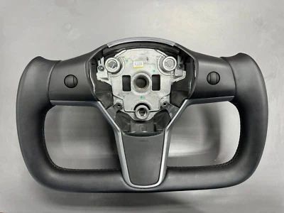 Volante de yugo Tesla OEM sin calefacción apto para 2017-2023 Foto 1 de 2
