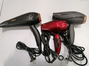 LOT of 3 Babyliss/Oce Various Models Hair Dryers Not Working For Parts - Picture 1 of 5