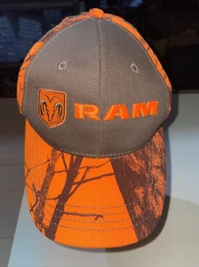 DODGE RAM ORANGE CAMO HAT - Picture 1 of 7