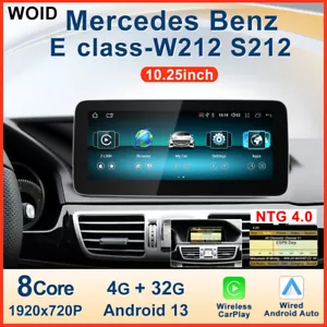 10.25" Android Auto Radio For Mercedes E Class W212 S212 CarPlay Sat Nav NTG 4.0 - Picture 1 of 10