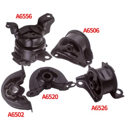 5 件发动机变速箱电机支架适用于本田思域 1996 - 2000 1.6L A6506 — 第 1/4 张图片