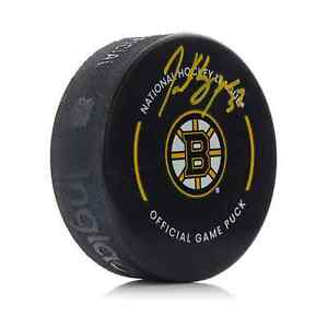 Patrice Bergeron Boston Bruins Autographed Signed NHL Hockey Official Game Puck