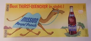 Vintage Mission 1960er Papierschild 8" x 19" - Bild 1 von 1